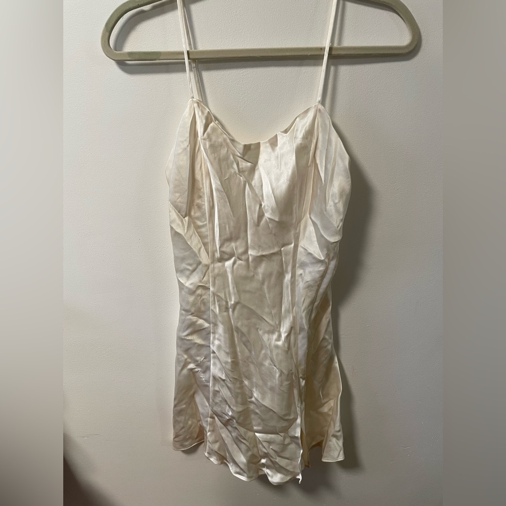 Victoria’s Secret Cream Satin Slip Dress NWT